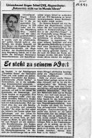 Artikel &quot;Ersteht zu seinem Wort&quot; in Der Neue Weg 1983, Jürgen S